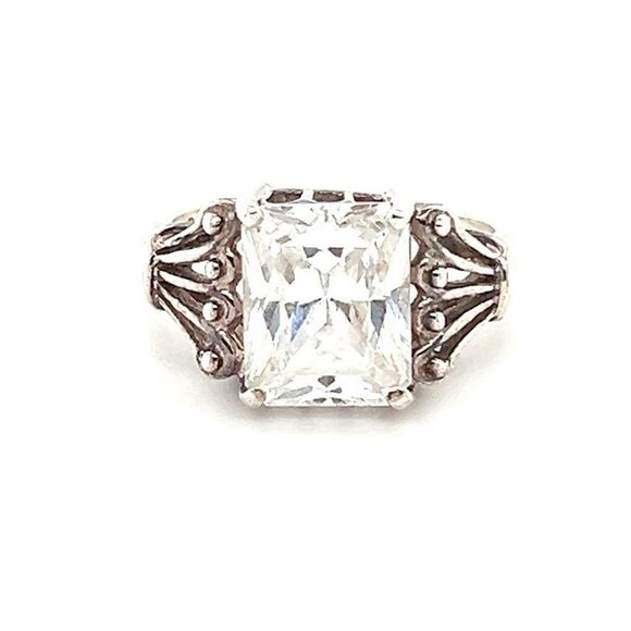Sterling Silver 925 Zircon Ring - Picture 1 of 9